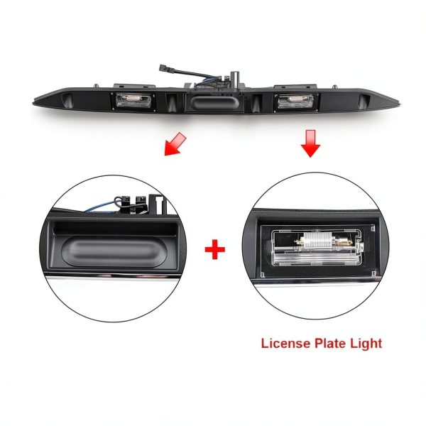WEIWEIXING44 mall Rear Chrome Door Handle Cover-5
