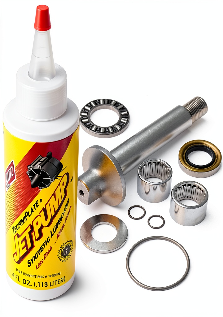 Sea‑Doo jet pump kit components laid out on a workbench